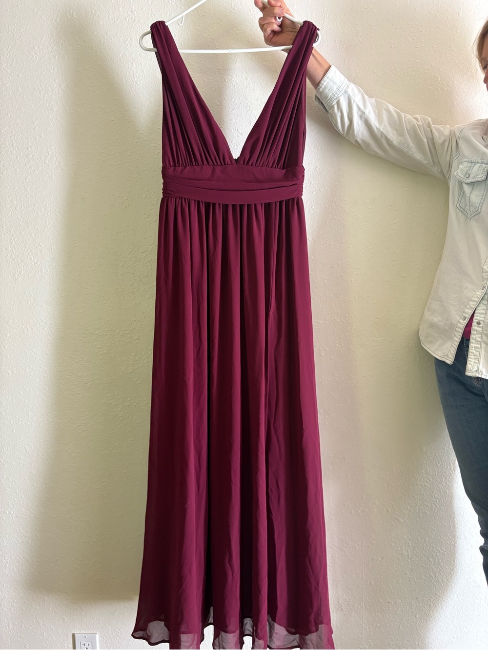 Lulu's Deep Wine Bridesmaid/Evening Gown